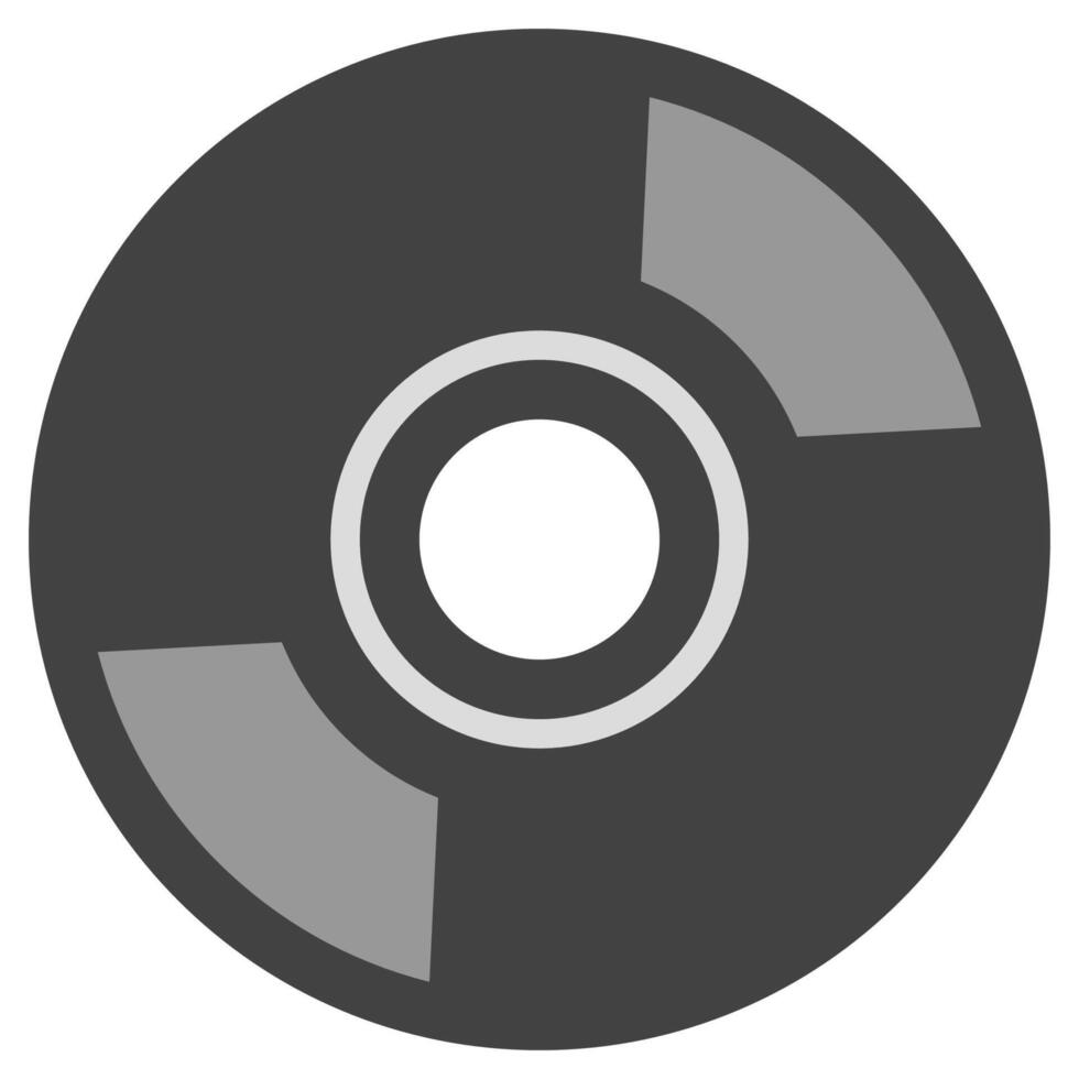 CD or DVD icon isolated on white background. vector