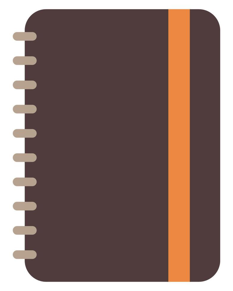 Vintage notebook icon isolated on white background. vector