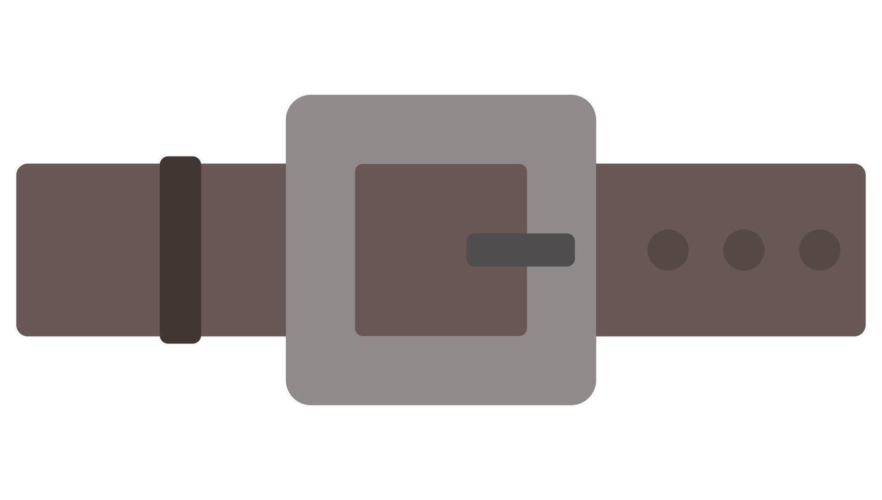 Brown belt icon isolated on white background. vector