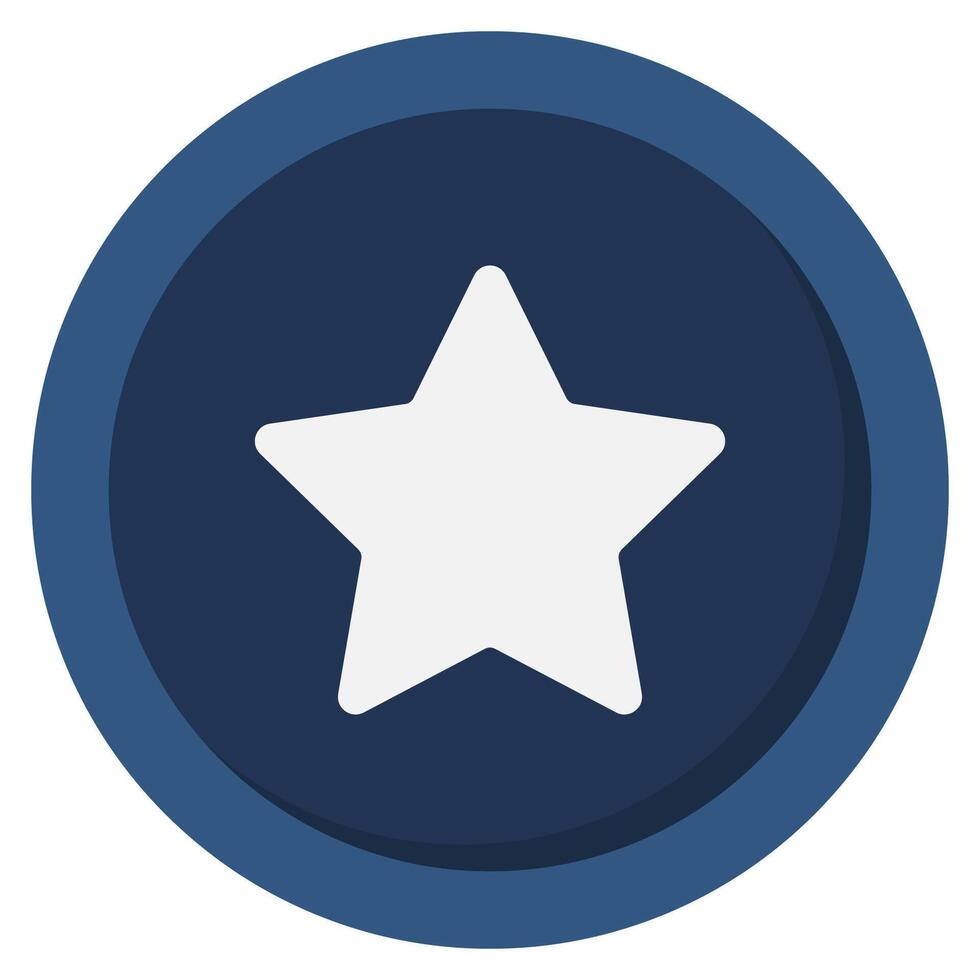 Star badge icon isolated on white background. vector
