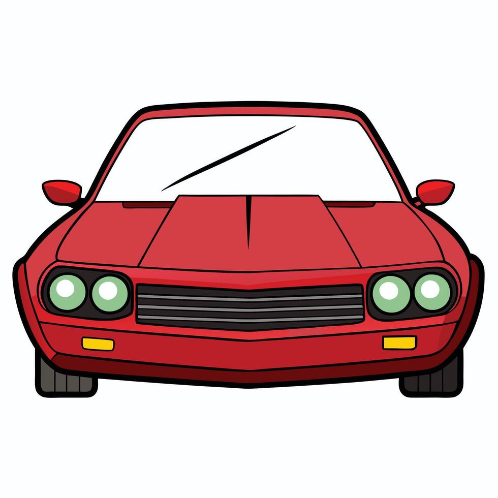 Red car clip art vector