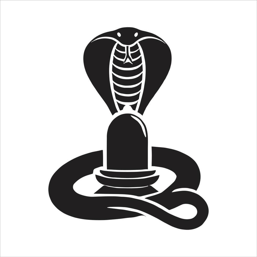 Free Shiv Ling Statue Illustration of Hindu God Shiva in Shaivism for Maha Shivratri Festival vector
