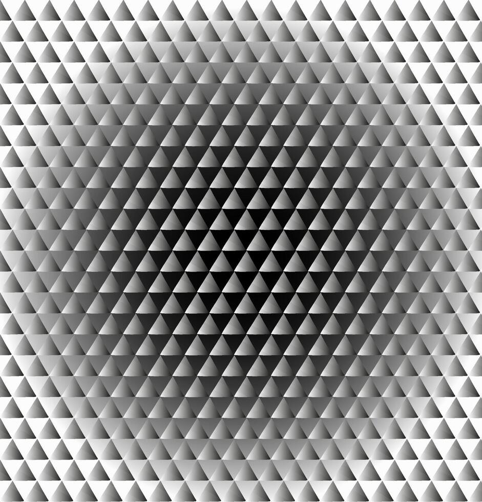 Abstract geometric background in metallic color decorated with a pattern of triangles vector