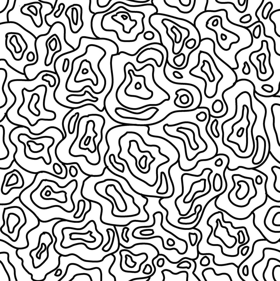 Abstract background in doodle style with a pattern of spots and concentric circles vector