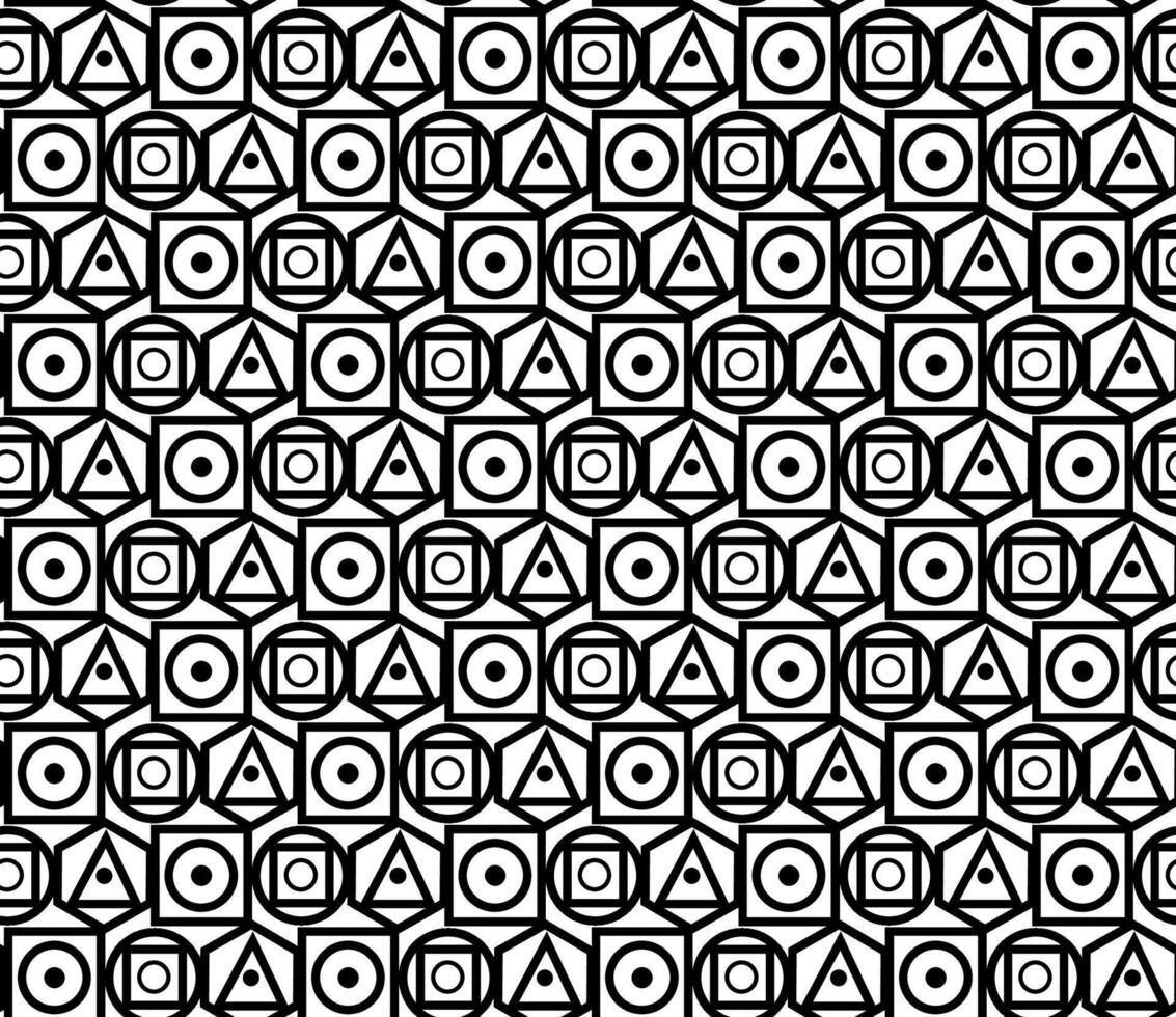 Texture in the form of a black geometric pattern on a white background vector
