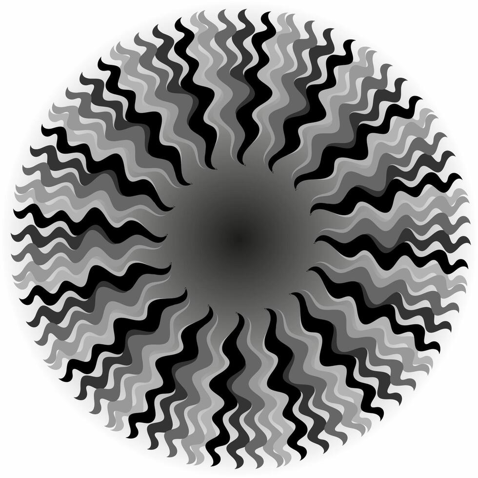 Abstract drawing in gray tones on a white background vector