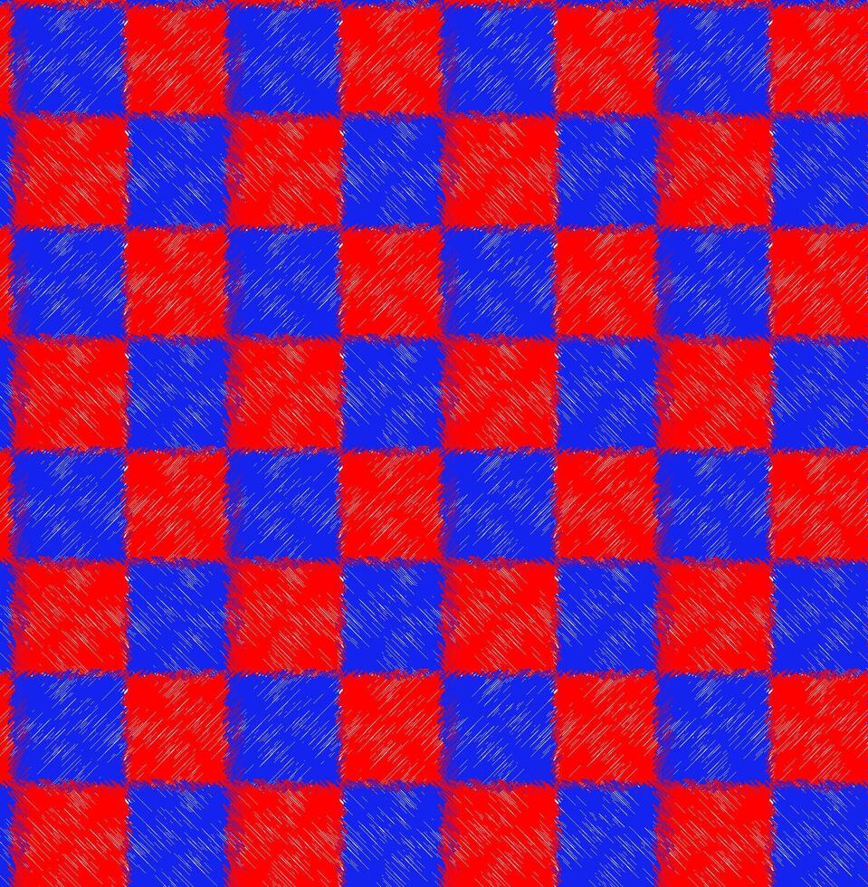 Seamless geometric pattern in the form of red and blue alternating squares vector