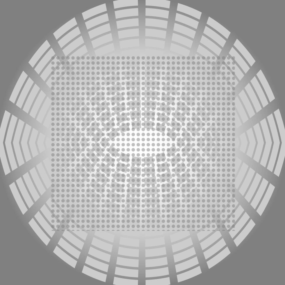 Abstract gray background decorated with a pattern in the form of geometric shapes vector