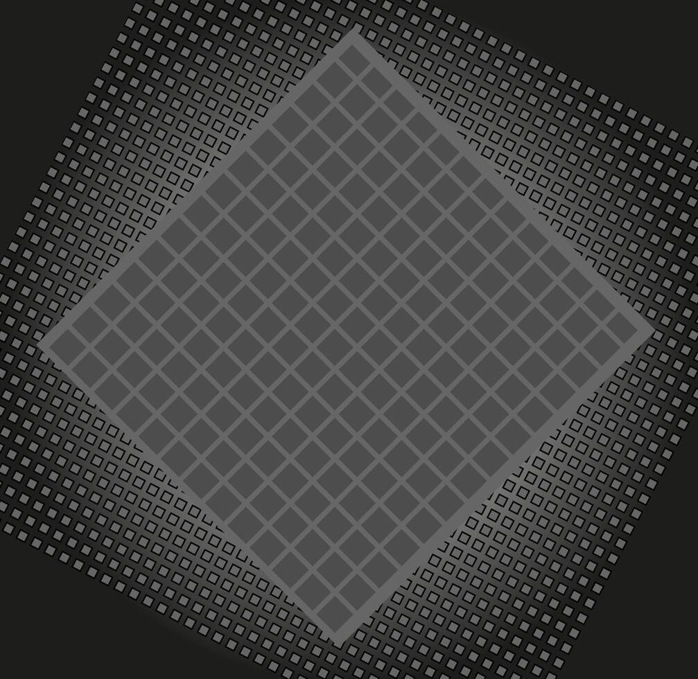 Monochrome geometric background of gray color with circles and squares vector