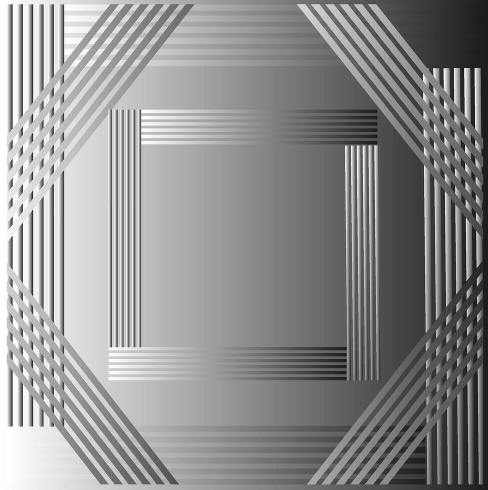 Abstract rectangular frame for photo or inscription on gray background vector