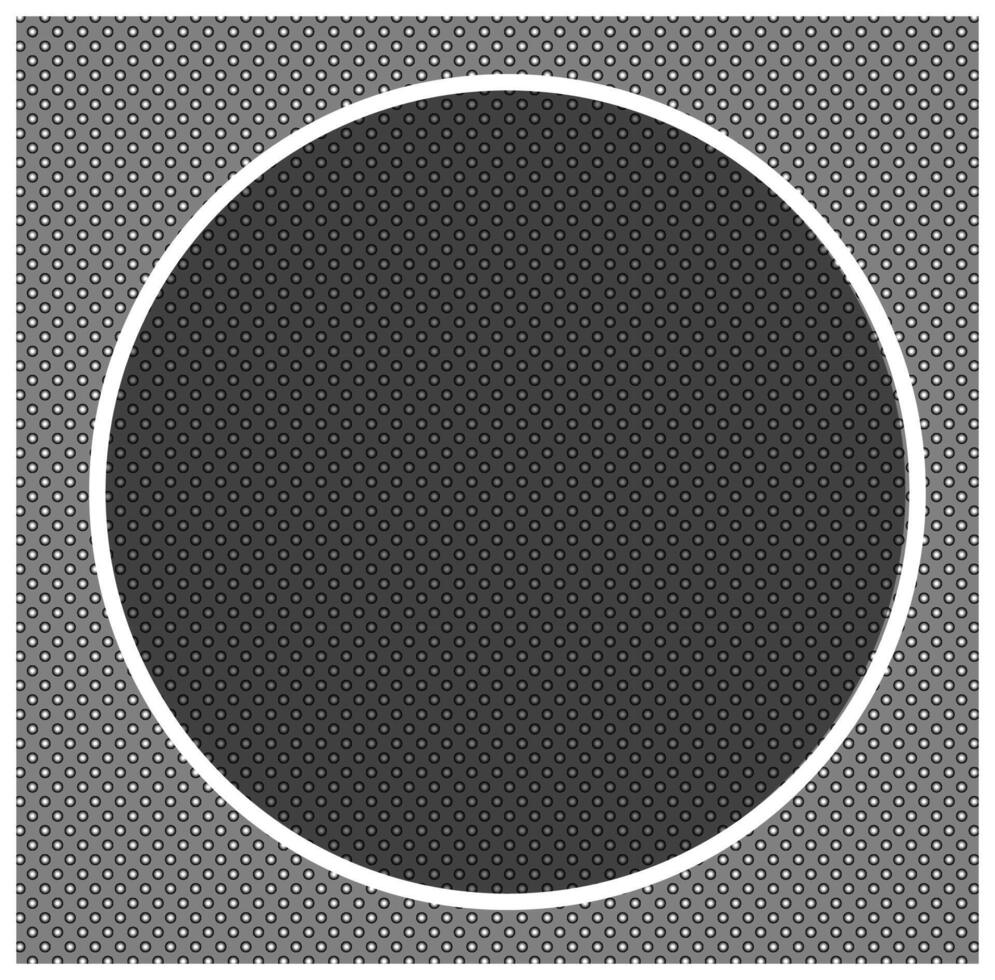 White round frame on a gray monochrome background vector