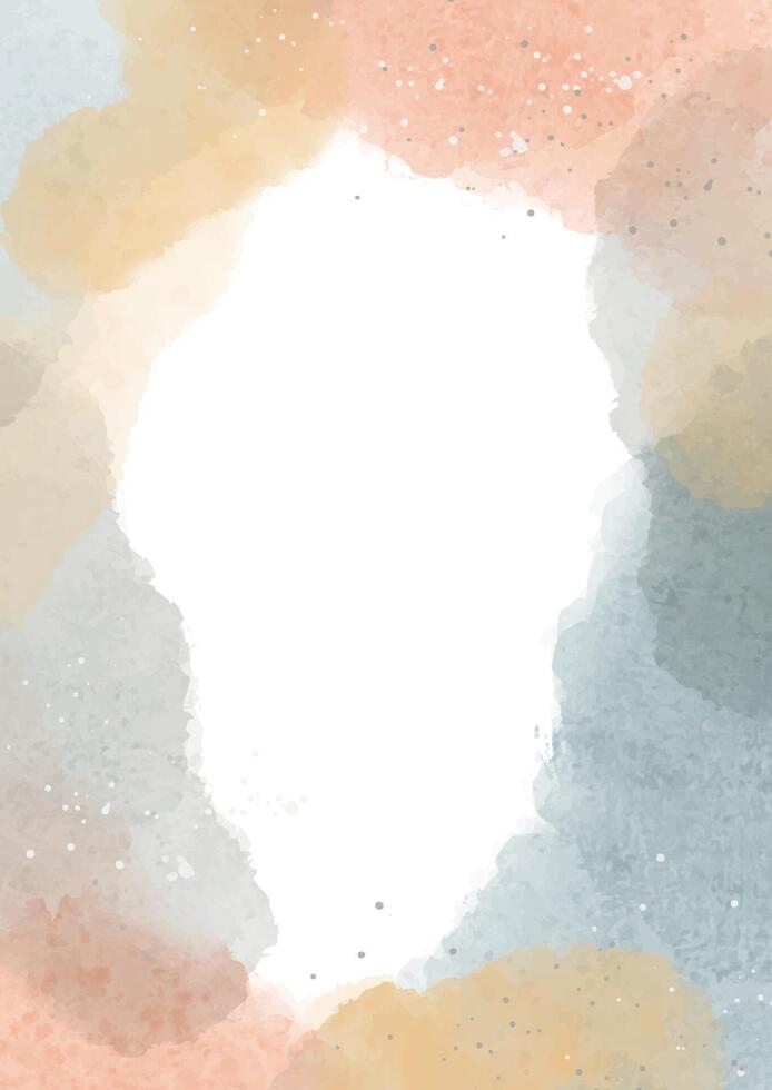 hand painted pastel coloured watercolour background vector