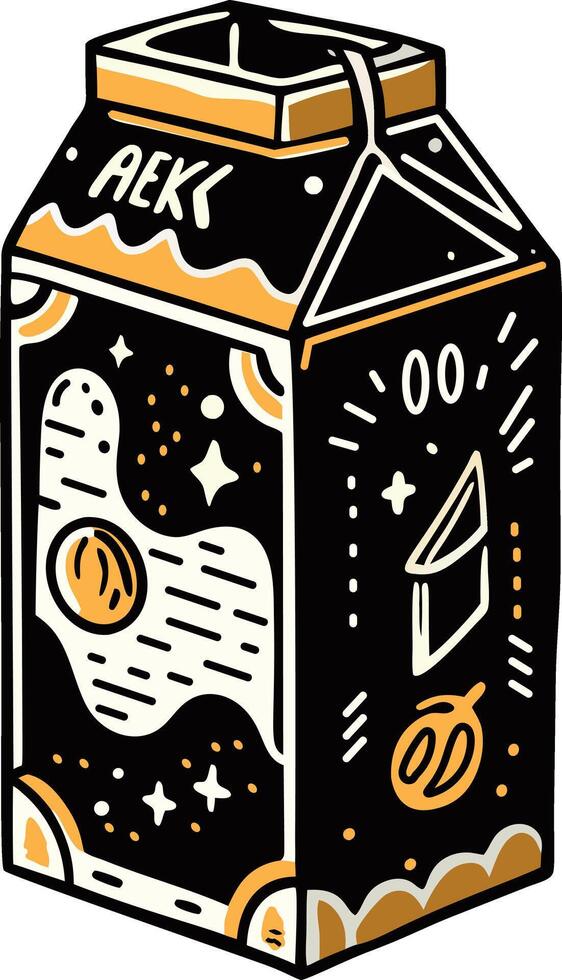 Milk pack icon in vintage style vector