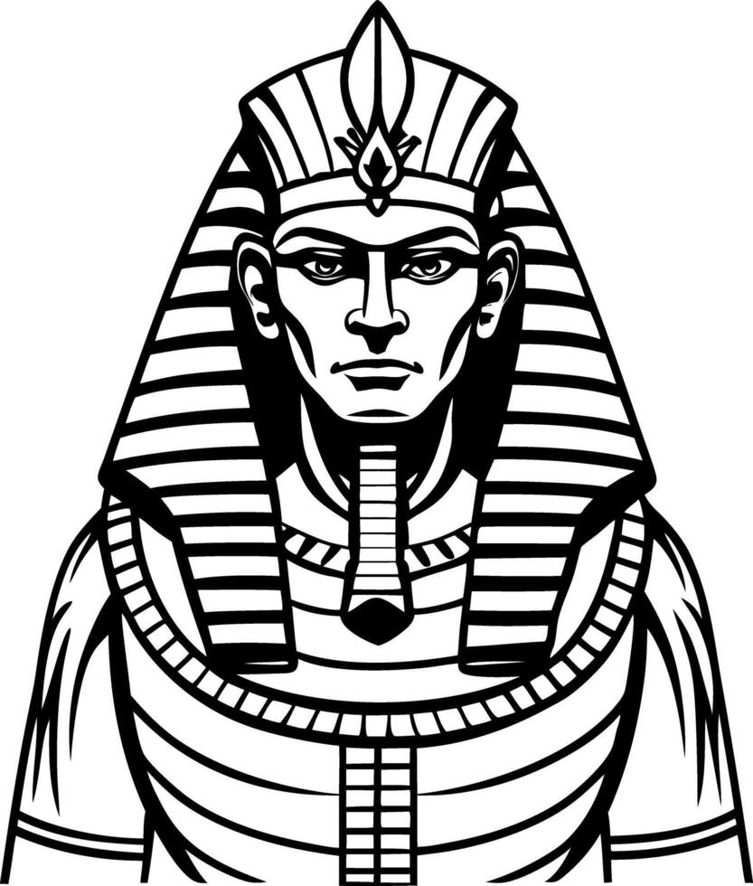 A vintage style illustration of egyptian horus god vector