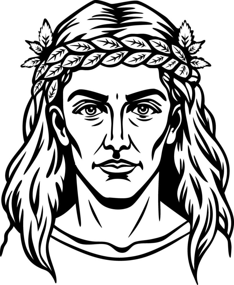 Aine goddess illustration in vintage style vector