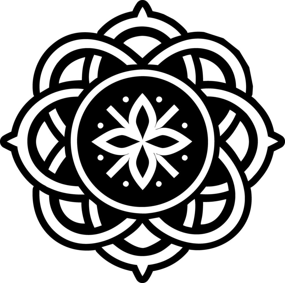 Soul chakra icon in filled style vector