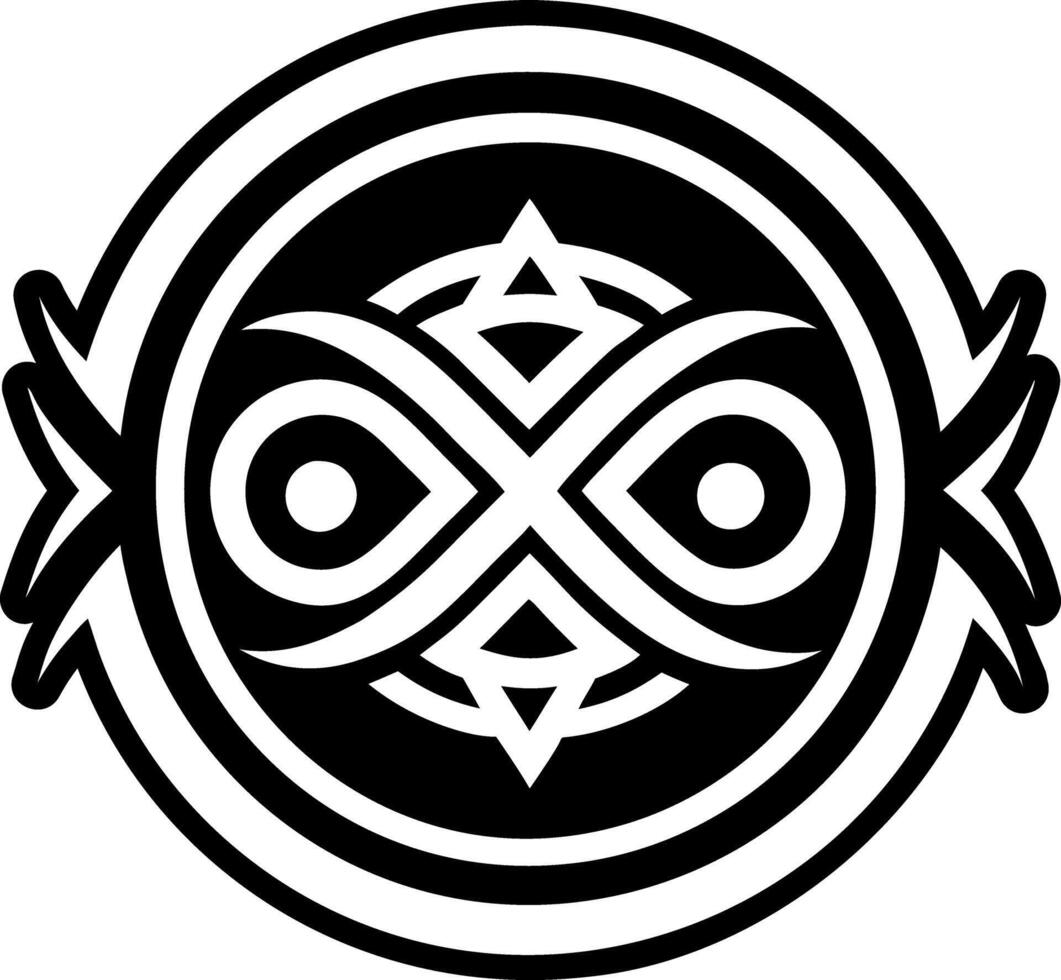 A glyph style icon of soul symbol vector