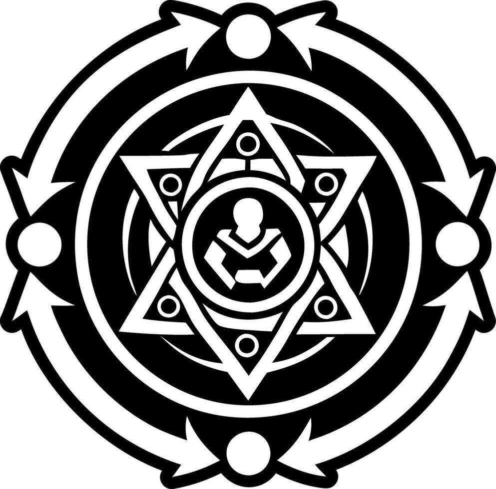 Reincarnation symbol icon in filled style vector