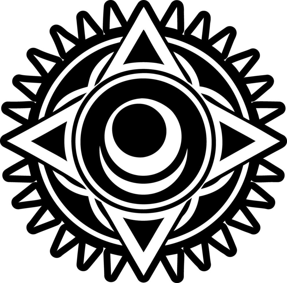Eclipse symbol icon in filled style vector