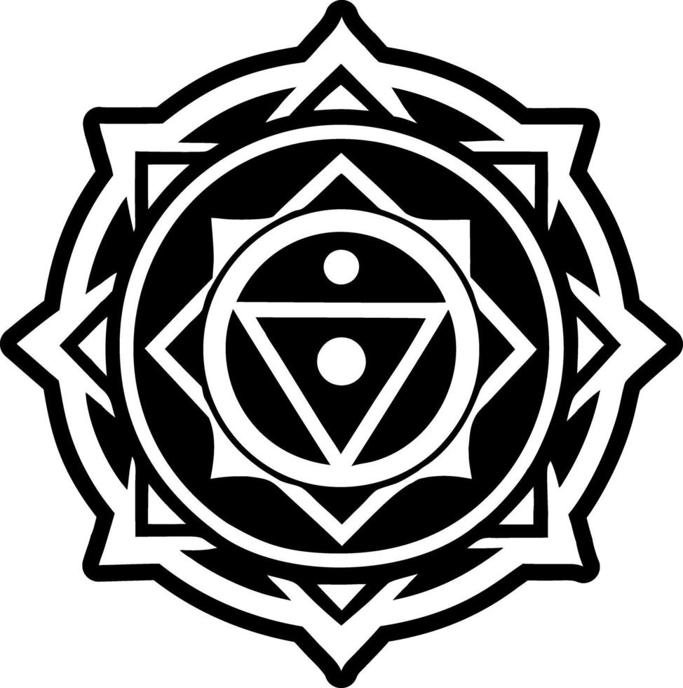A solid style icon of tantra symbol symbol vector