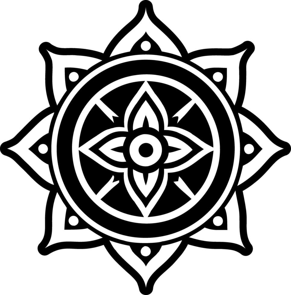 A glyph style icon of pure soul symbol vector