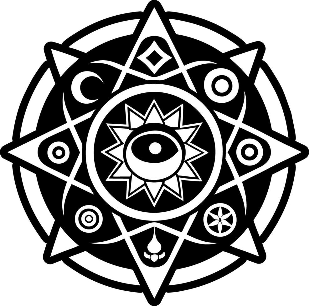 Star symbol icon in solid style vector