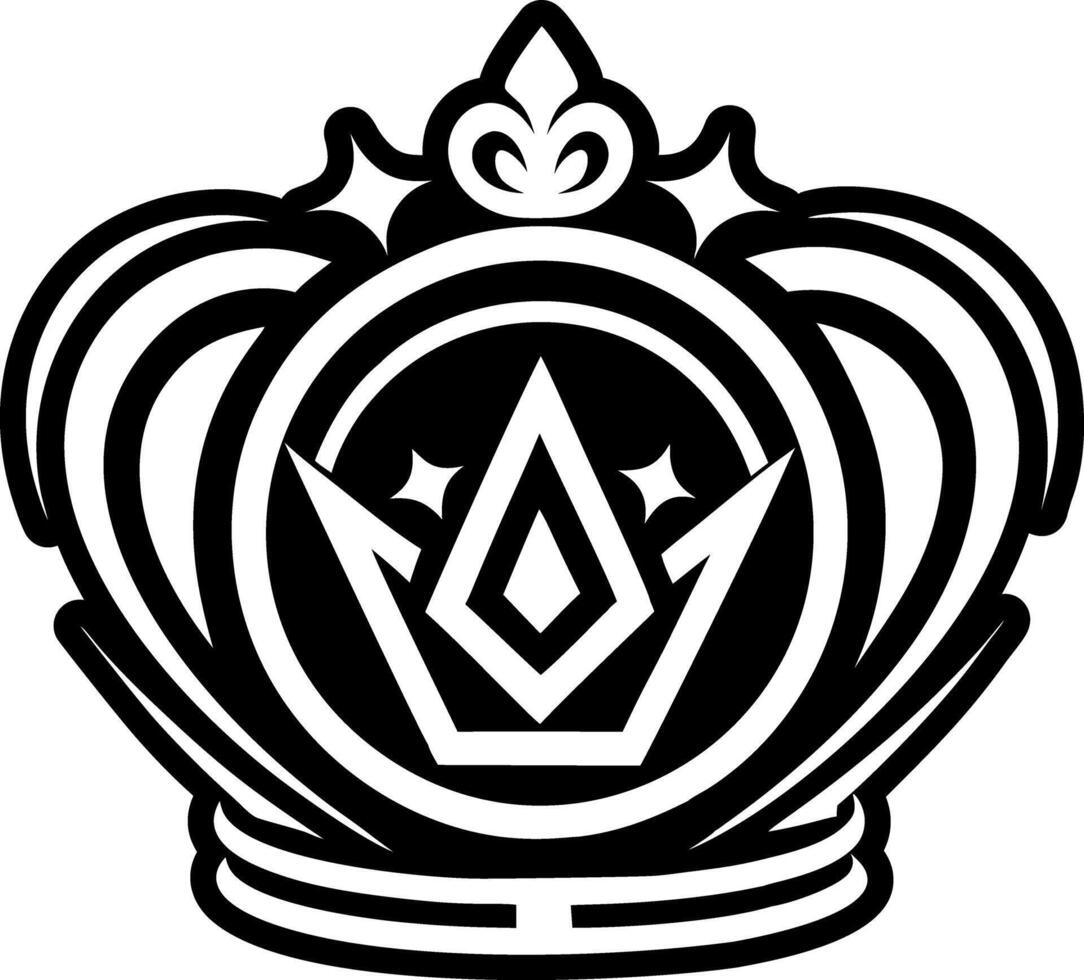 A glyph icon of royal crown vector
