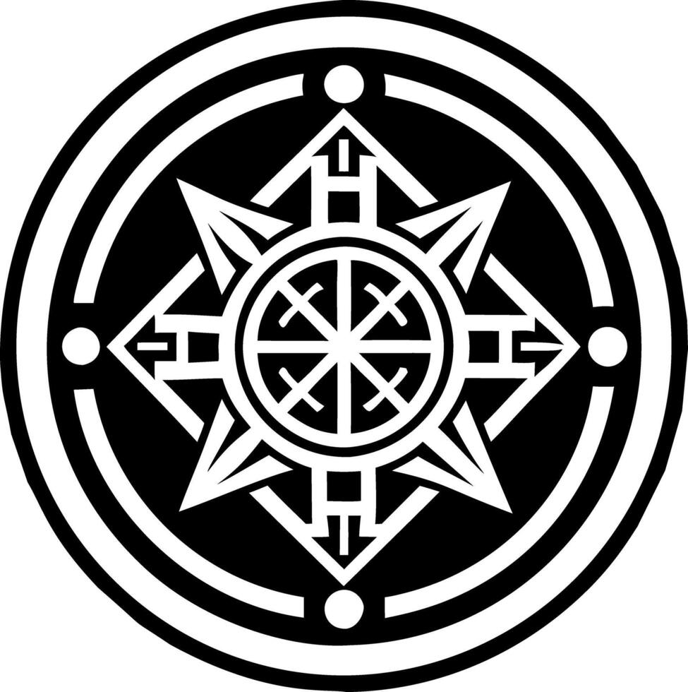 Holy seal icon in glyph style vector
