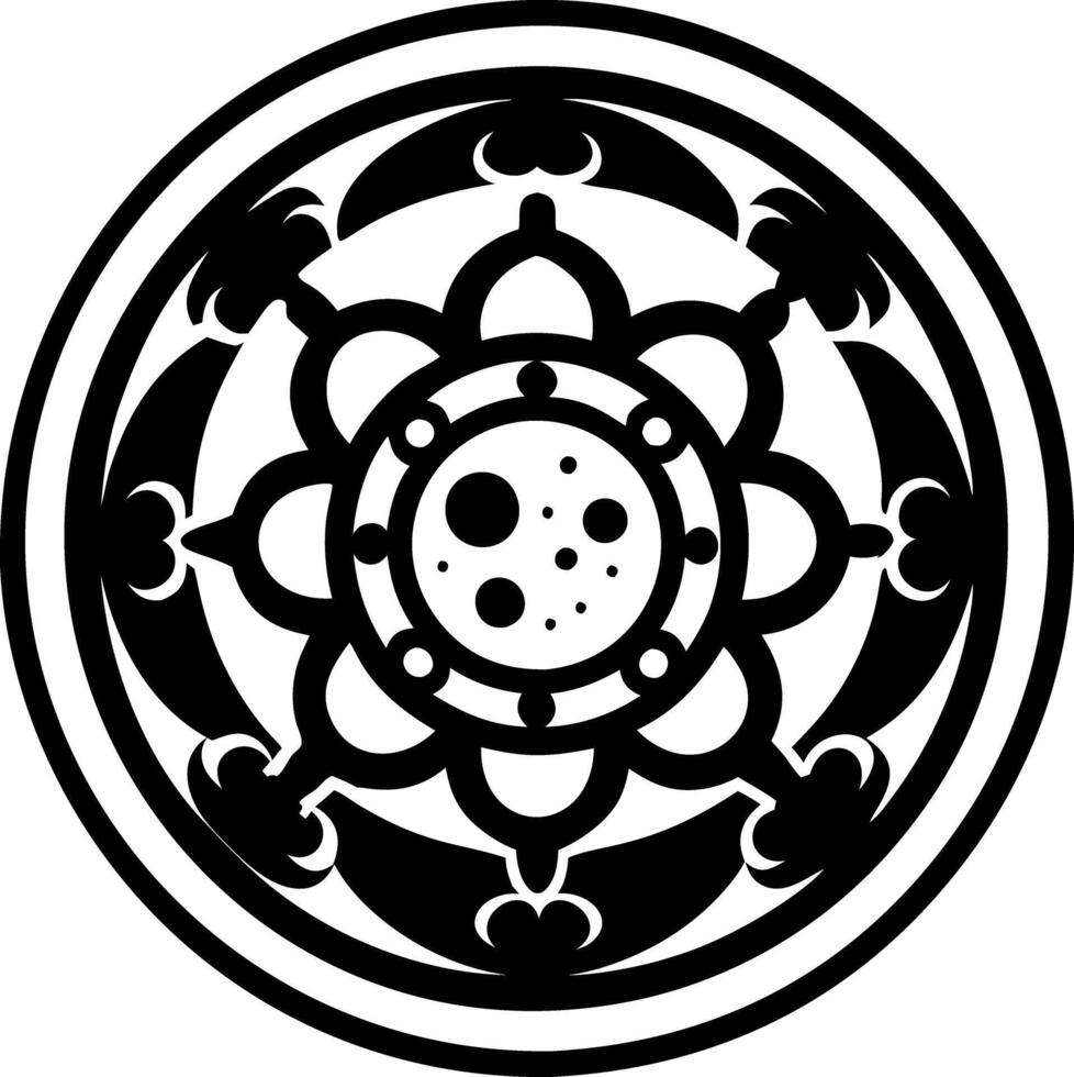 Full moon symbol icon in solid style vector