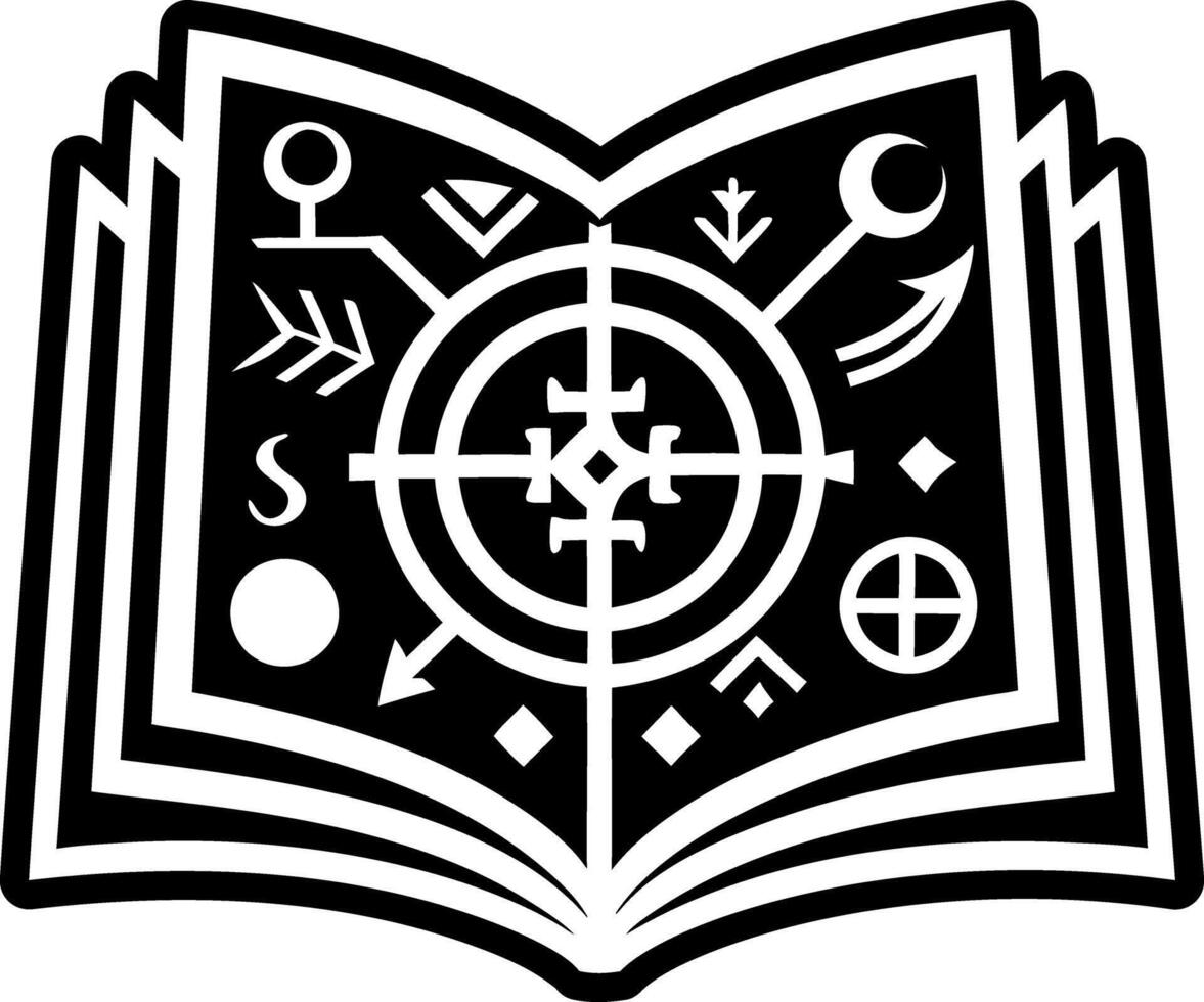Buddhist book icon in filled style vector