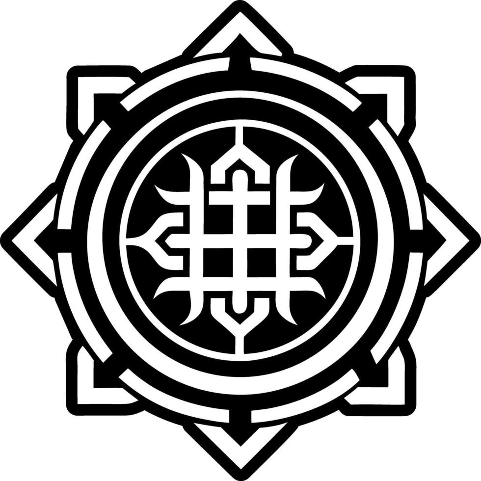 Gudomlighet symbol glyph style icon vector