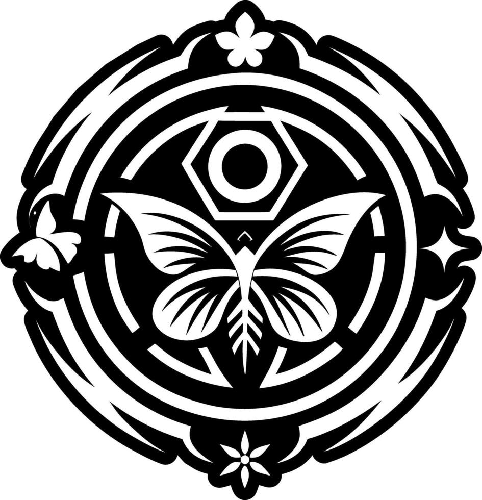 A filled style icon of october soul symbol vector