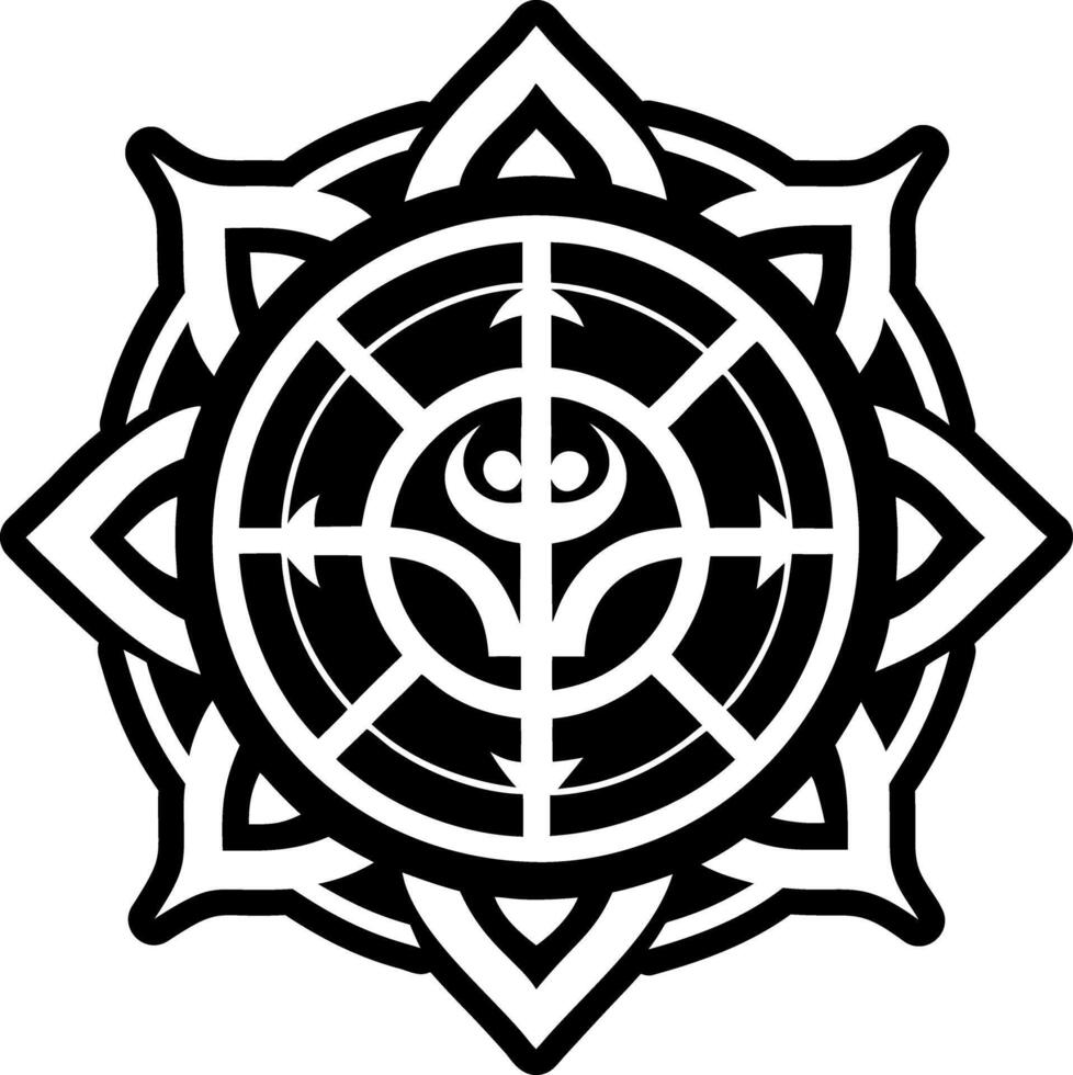 Shadow soul symbol icon in solid style vector
