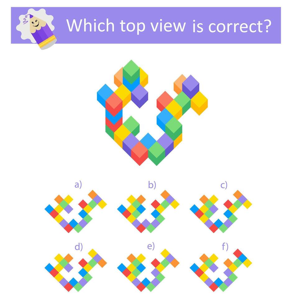 logic game for kids. Preschool worksheet activity. vector