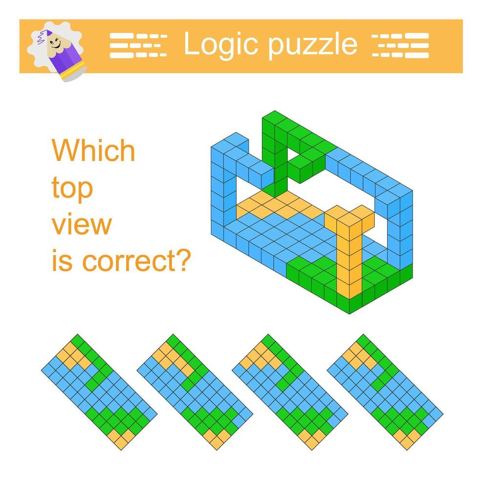 Logic game. IQ training test. vector