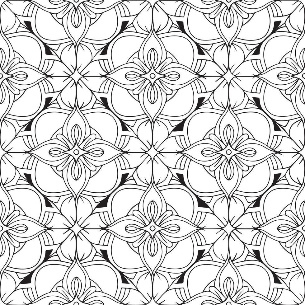 black and white seamless pattern design vector