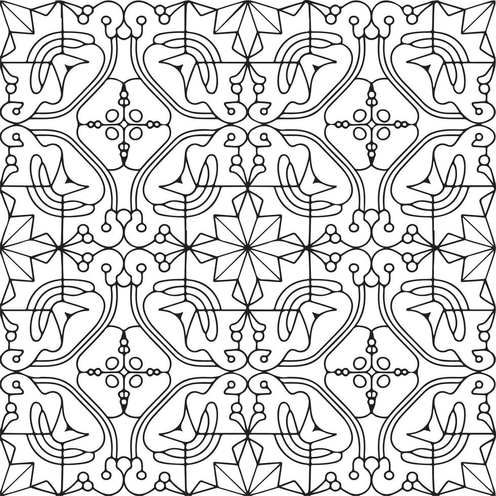 Abstract seamless pattern retro black and white background vector