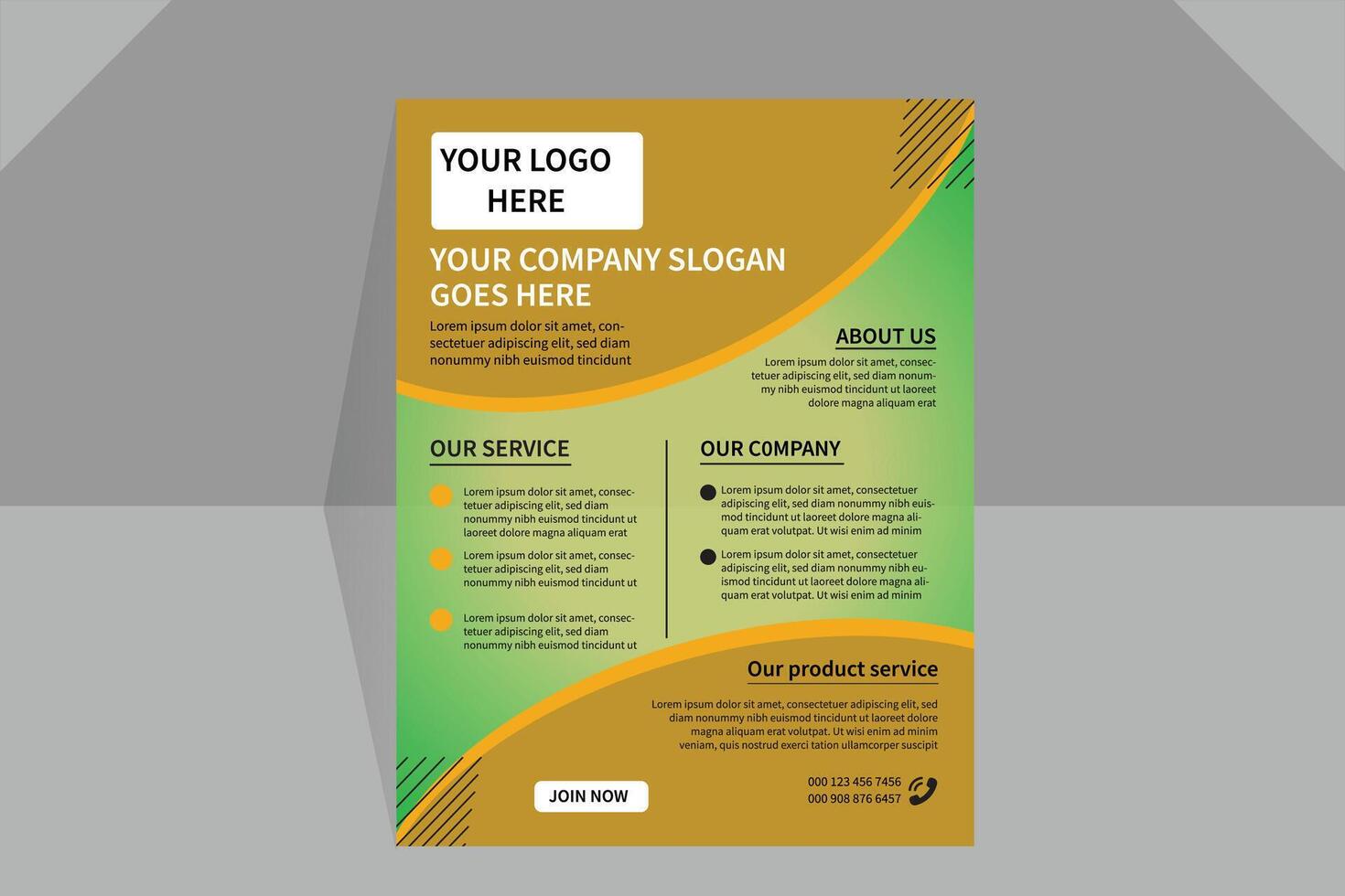 Marketing unique Healthcare business flyer and modern flyer template design vector