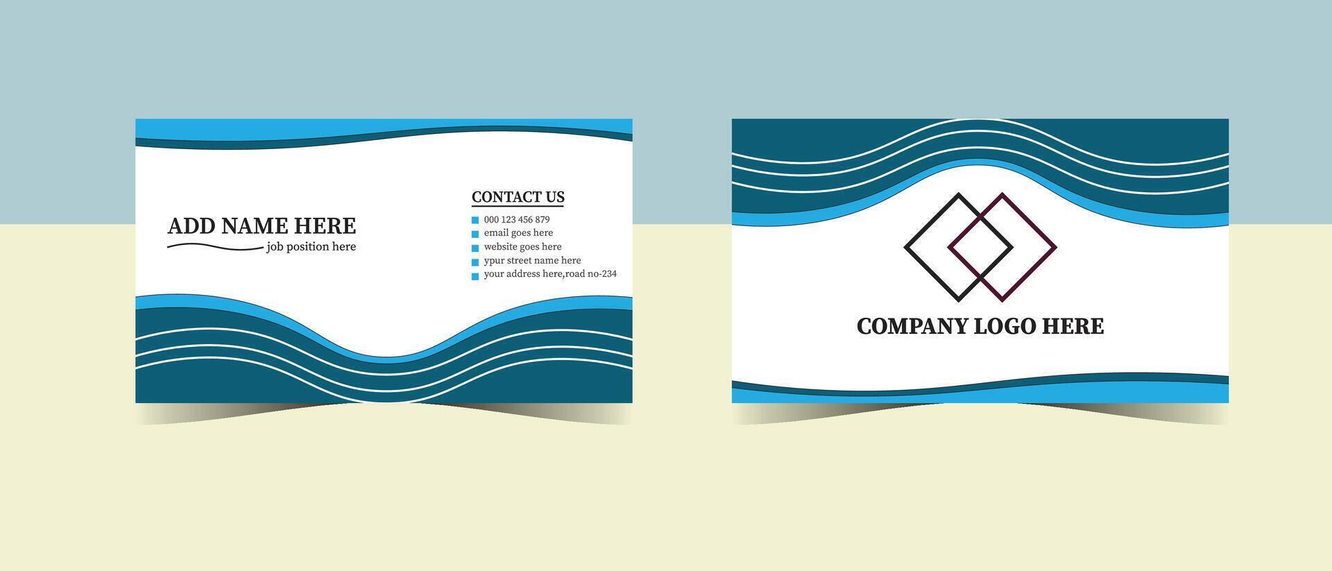 Creative business card design and marketing template vector