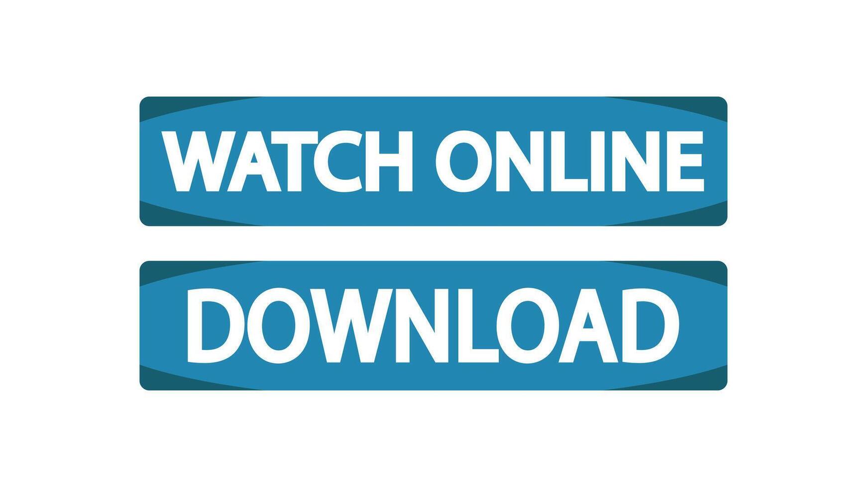 Download and watch online text button design for website. vector