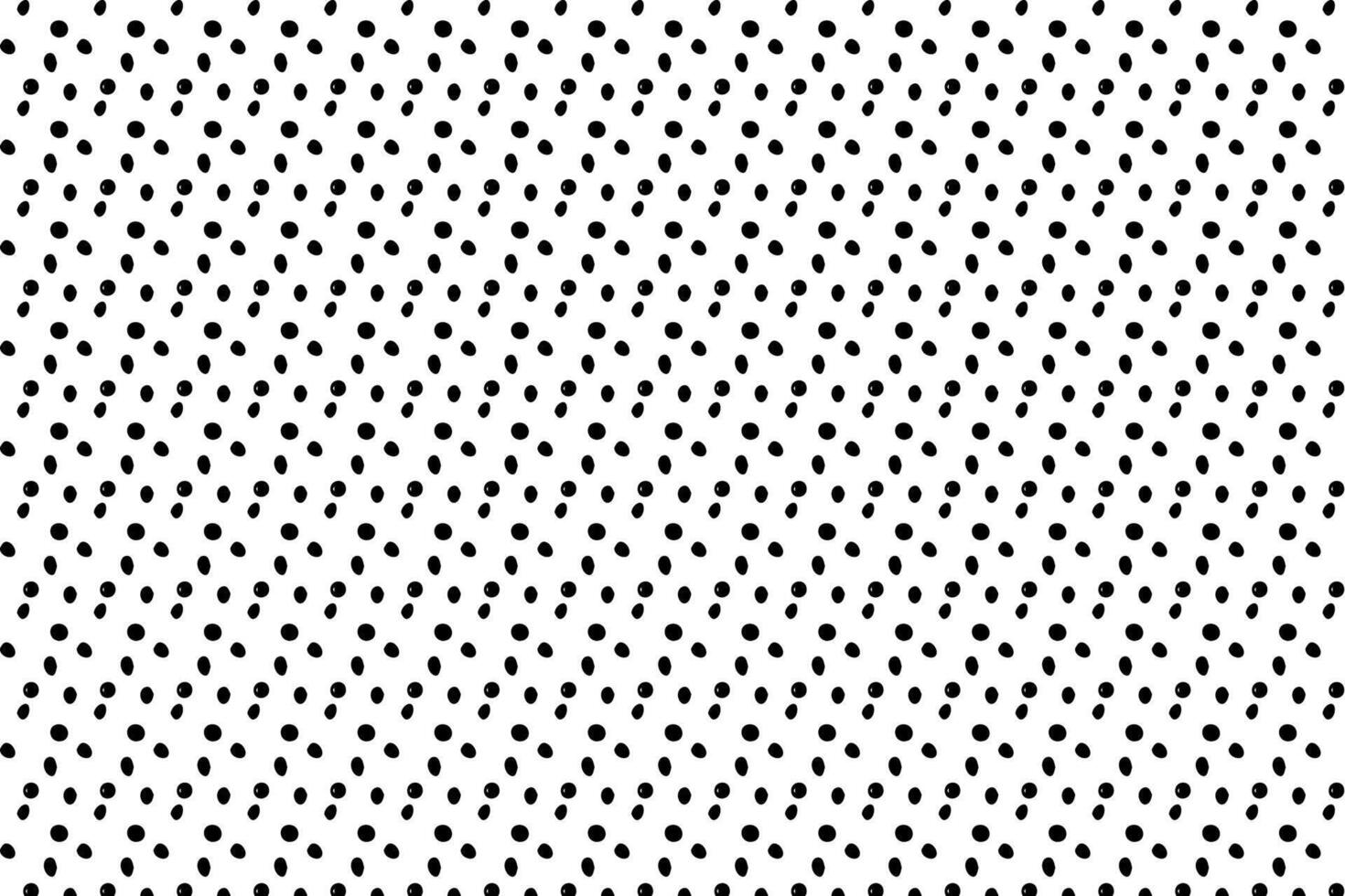 Hand drawn black and white abstract background.Doodle pattern with black ovals of different shapes on a white background. vector
