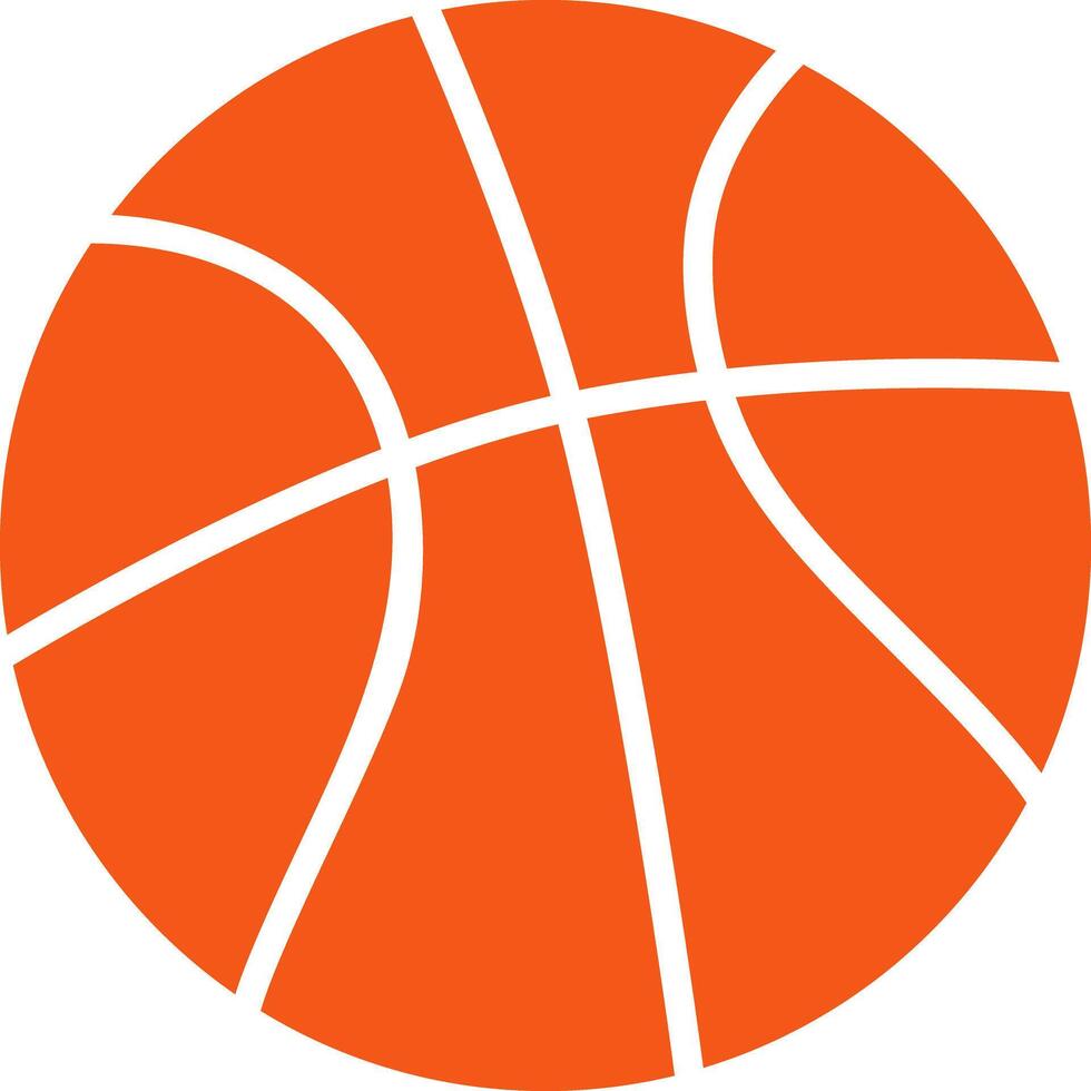Basketball ball simplified image. vector