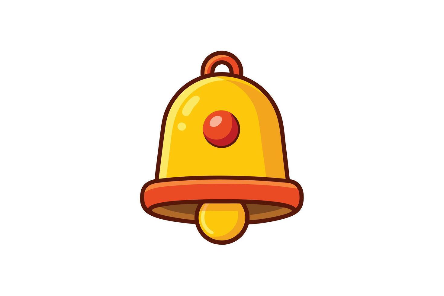 Bright and colorful notification bell icons perfect for mobile app alerts, alarms, or interface designs on a white background vector
