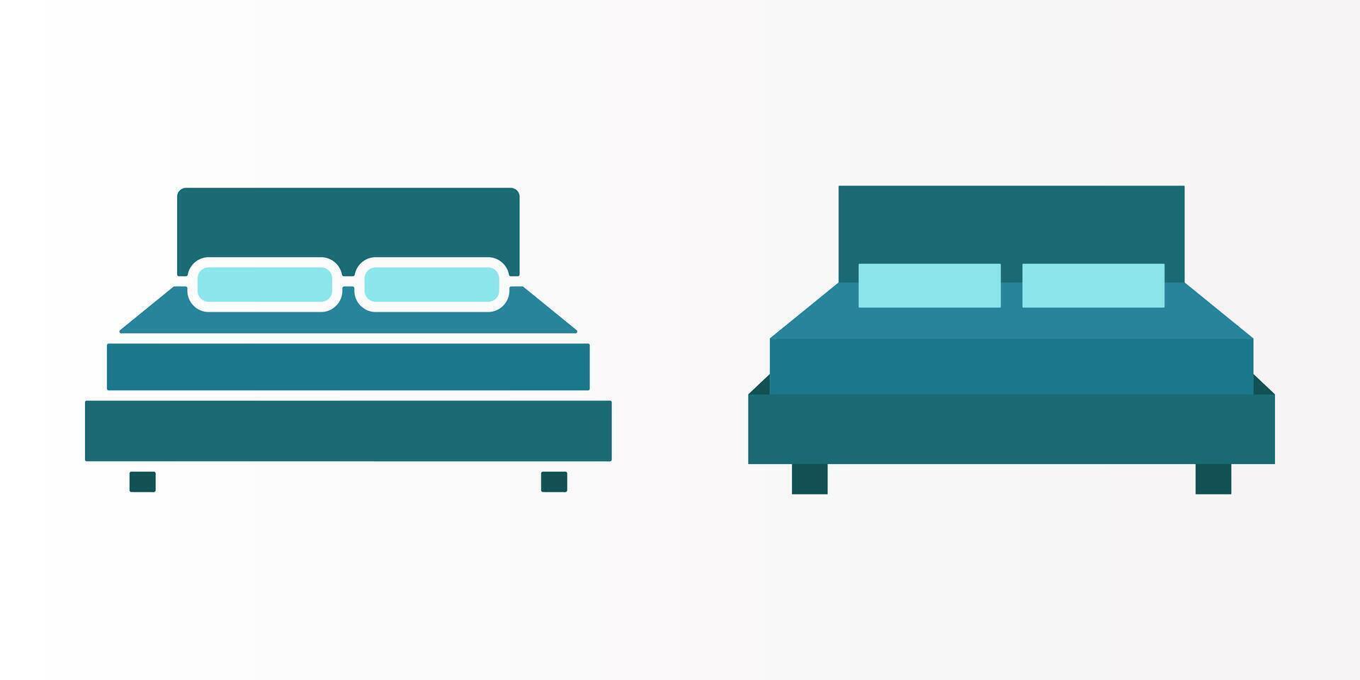 Beds icon set. bed sign. for mobile concept and web design. illustration on white background vector