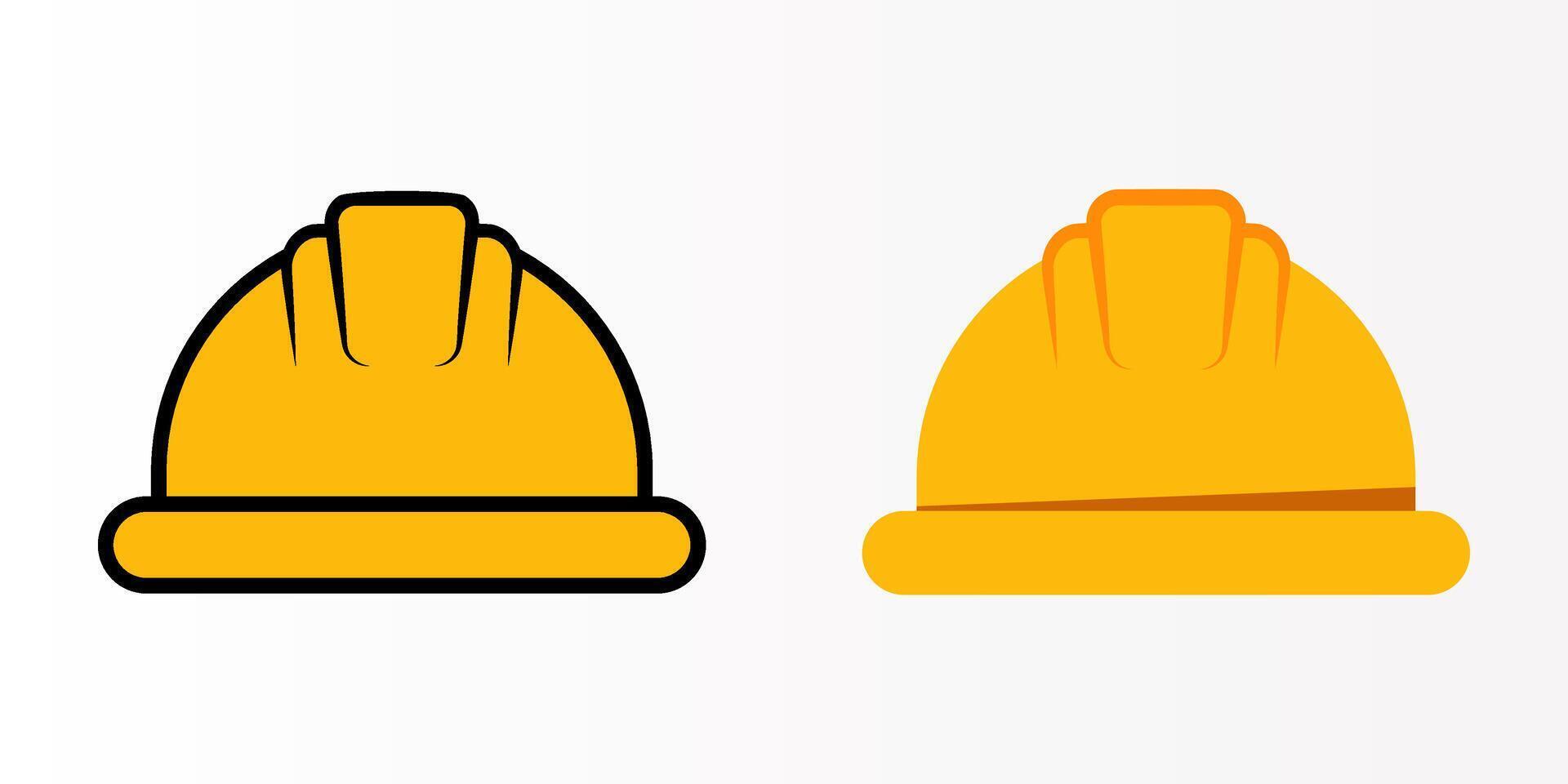 Construction Helmet icon set. Helmet sign. for mobile concept and web design. illustration on white background vector