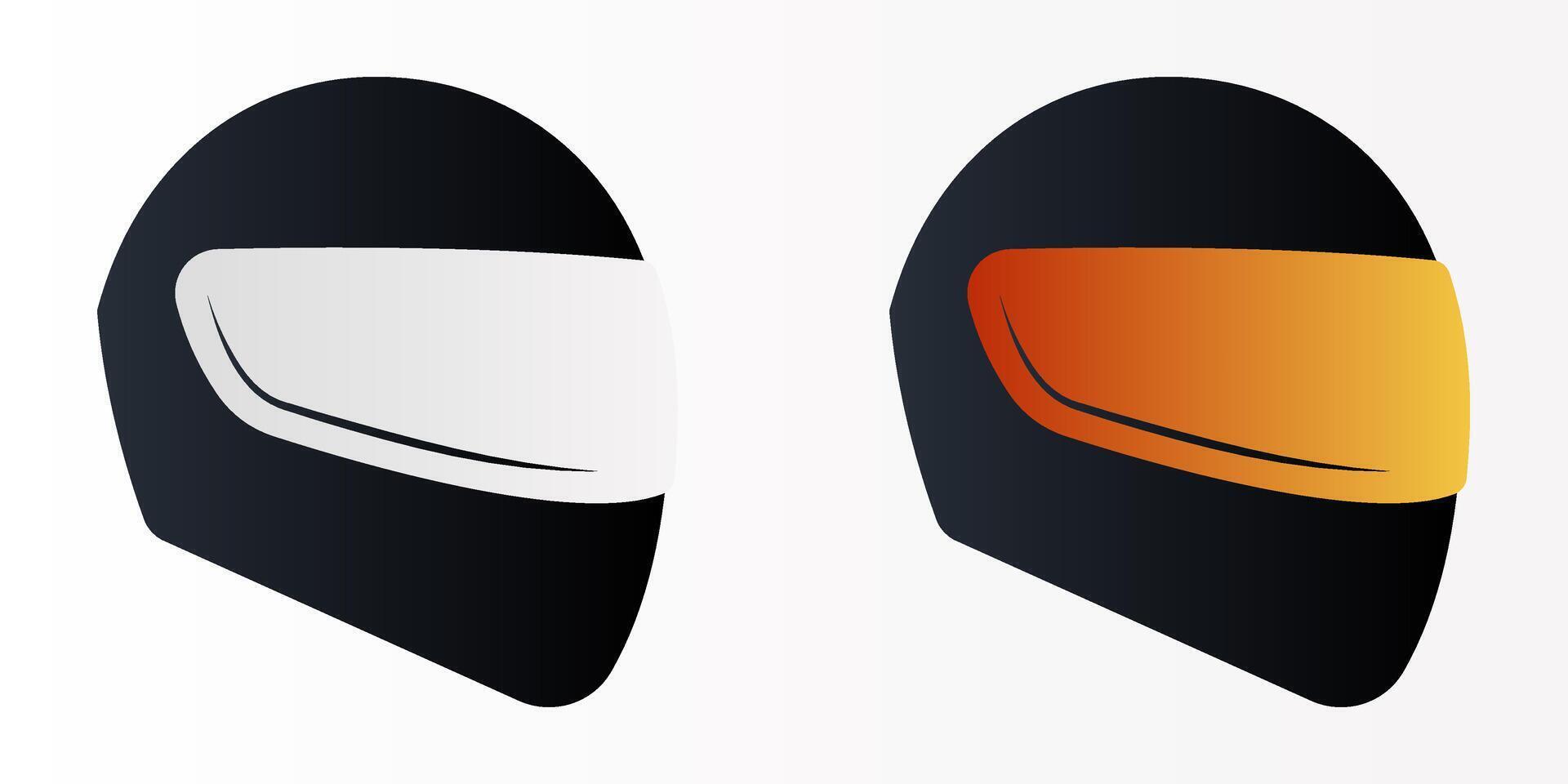 Helmet icon set. Motorbike helmet icon sign. for mobile concept and web design. illustration on white background vector