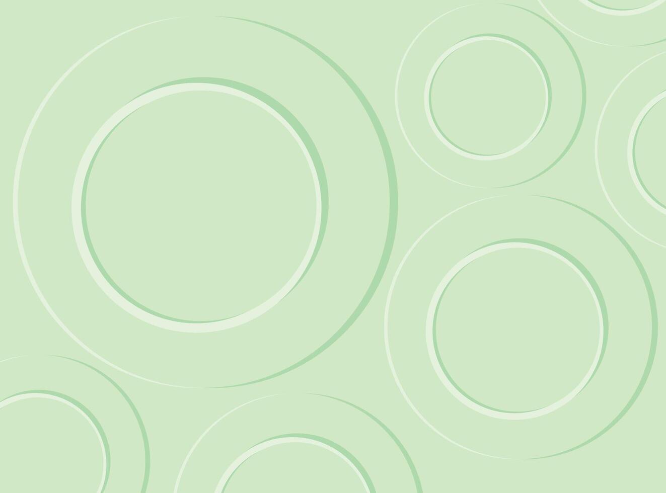 Mint Circles pastel green background vector