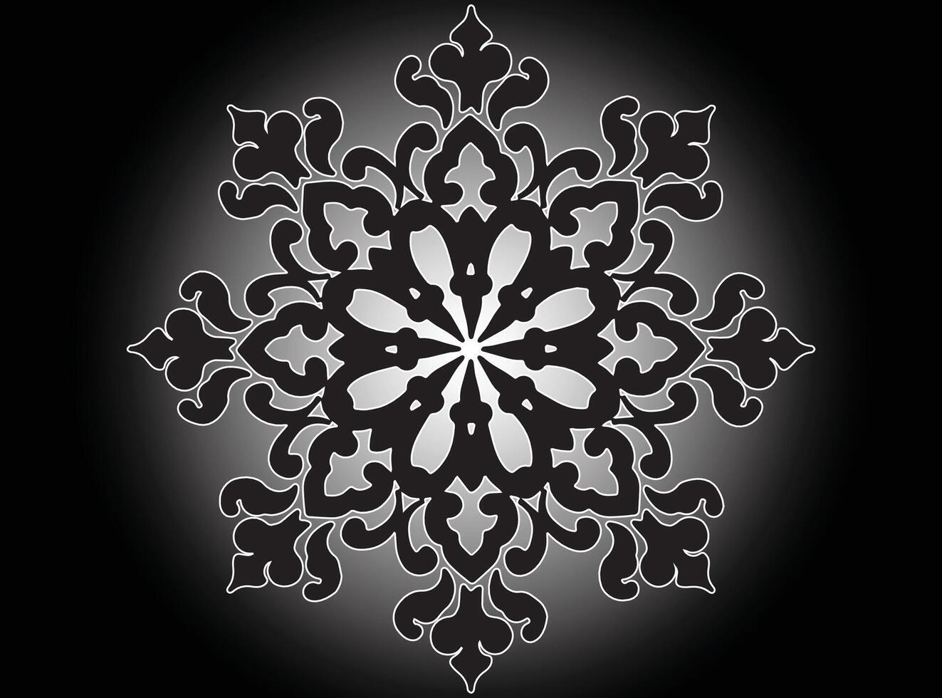 Dark Bloom Emblem vector