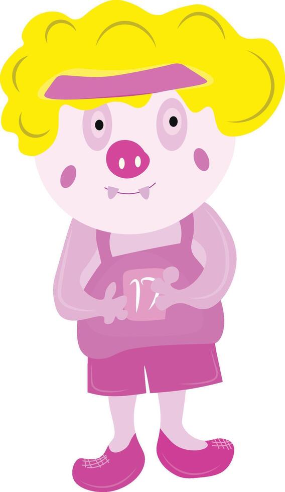 Isolated Cartoon Character vector