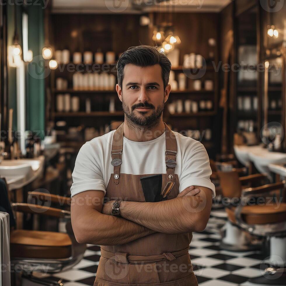 Confident Skilled Barber photo